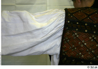  Photos Medieval Brown Vest on white shirt 3 brown vest historical clothing sleeve white shirt 0006.jpg